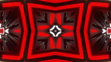 Renkli simetriyle gezgin kaleydoskop hareketi