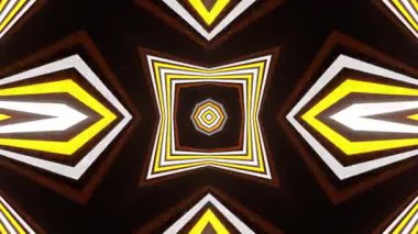 Renkli simetriyle gezgin kaleydoskop hareketi