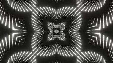 Renkli simetriyle gezgin kaleydoskop hareketi