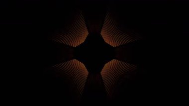 Renkli simetriyle gezgin kaleydoskop hareketi