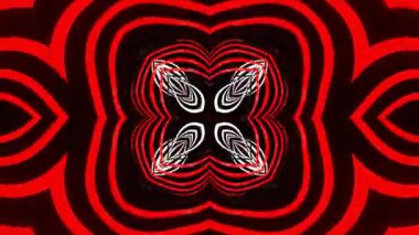 Renkli simetriyle gezgin kaleydoskop hareketi