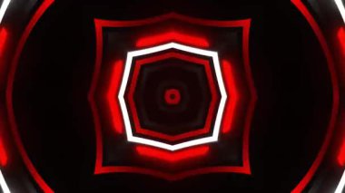 Renkli simetriyle gezgin kaleydoskop hareketi