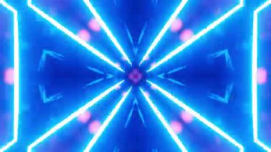 Renkli simetriyle gezgin kaleydoskop hareketi