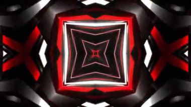 Renkli simetriyle gezgin kaleydoskop hareketi