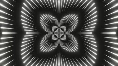 Renkli simetriyle gezgin kaleydoskop hareketi