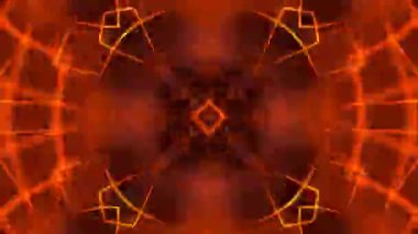 Renkli simetriyle gezgin kaleydoskop hareketi