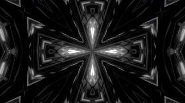 Renkli simetriyle gezgin kaleydoskop hareketi