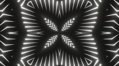 Renkli simetriyle gezgin kaleydoskop hareketi