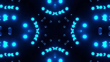 Renkli simetriyle gezgin kaleydoskop hareketi