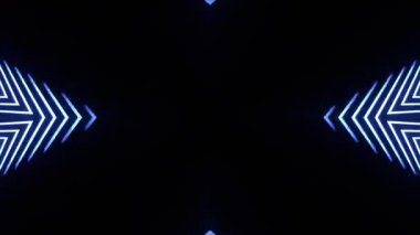 Renkli simetriyle gezgin kaleydoskop hareketi