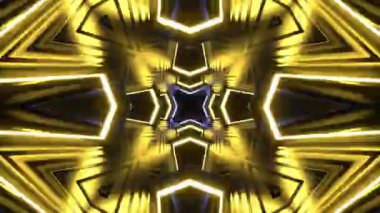 Renkli simetriyle gezgin kaleydoskop hareketi