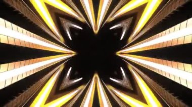 Renkli simetriyle gezgin kaleydoskop hareketi