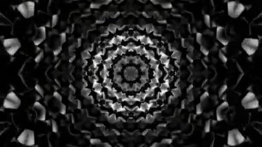 Renkli simetriyle gezgin kaleydoskop hareketi