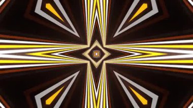 Renkli simetriyle gezgin kaleydoskop hareketi