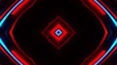 Renkli simetriyle gezgin kaleydoskop hareketi