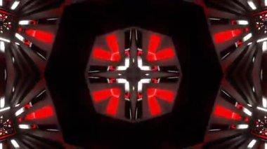 Renkli simetriyle gezgin kaleydoskop hareketi