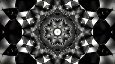 Renkli simetriyle gezgin kaleydoskop hareketi