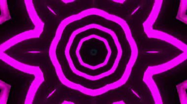 Renkli simetriyle gezgin kaleydoskop hareketi