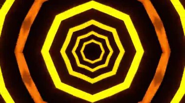 Renkli simetriyle gezgin kaleydoskop hareketi