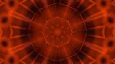 Renkli simetriyle gezgin kaleydoskop hareketi