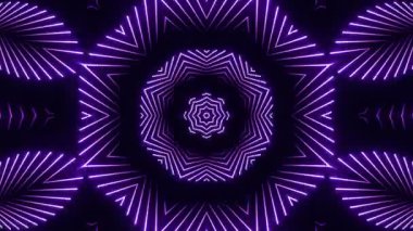 Renkli simetriyle gezgin kaleydoskop hareketi