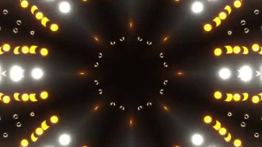 Renkli simetriyle gezgin kaleydoskop hareketi