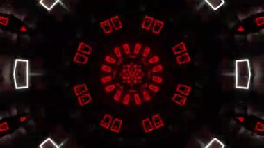 Renkli simetriyle gezgin kaleydoskop hareketi