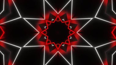 Renkli simetriyle gezgin kaleydoskop hareketi