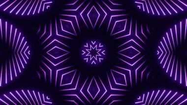 Renkli simetriyle gezgin kaleydoskop hareketi