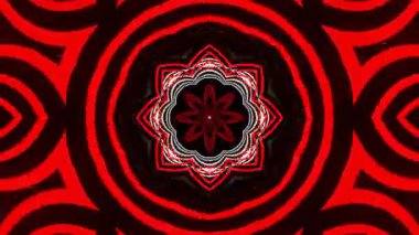 Renkli simetriyle gezgin kaleydoskop hareketi