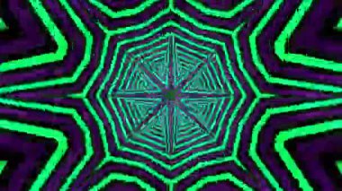 Renkli simetriyle gezgin kaleydoskop hareketi