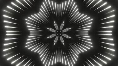 Renkli simetriyle gezgin kaleydoskop hareketi