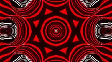 Renkli simetriyle gezgin kaleydoskop hareketi