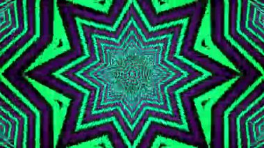 Renkli simetriyle gezgin kaleydoskop hareketi