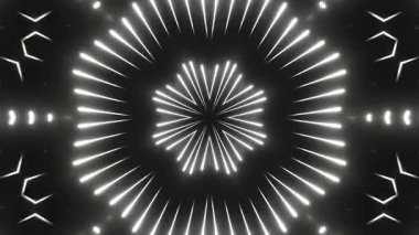 Renkli simetriyle gezgin kaleydoskop hareketi