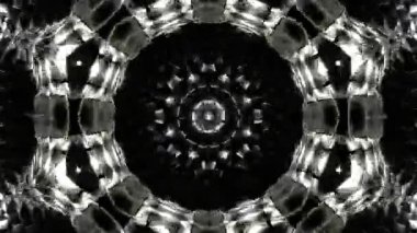 Renkli simetriyle gezgin kaleydoskop hareketi