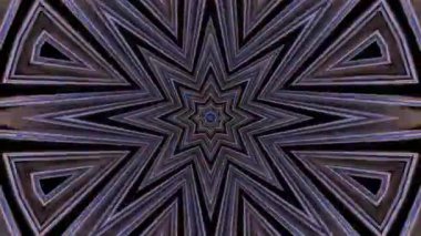 Renkli simetriyle gezgin kaleydoskop hareketi