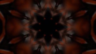 Renkli simetriyle gezgin kaleydoskop hareketi