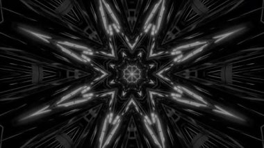 Renkli simetriyle gezgin kaleydoskop hareketi