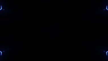 Renkli simetriyle gezgin kaleydoskop hareketi