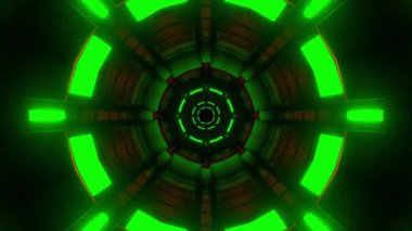 Renkli simetriyle gezgin kaleydoskop hareketi