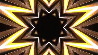 Renkli simetriyle gezgin kaleydoskop hareketi