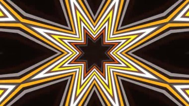 Renkli simetriyle gezgin kaleydoskop hareketi