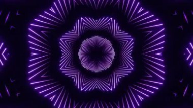 Renkli simetriyle gezgin kaleydoskop hareketi