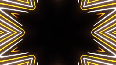 Renkli simetriyle gezgin kaleydoskop hareketi