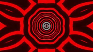 Renkli simetriyle gezgin kaleydoskop hareketi