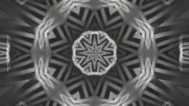 Renkli simetriyle gezgin kaleydoskop hareketi