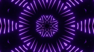 Renkli simetriyle gezgin kaleydoskop hareketi