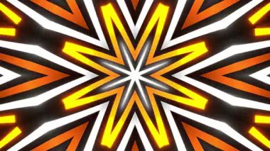 Renkli simetriyle gezgin kaleydoskop hareketi