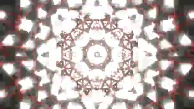 Renkli simetriyle gezgin kaleydoskop hareketi